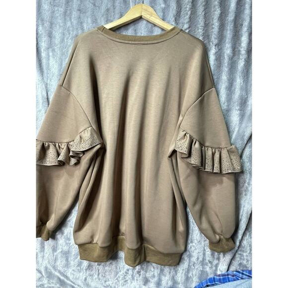 Essenl Sweater With Chain Oversize Sweater Women's Size XL NO TAGS - Picture 3 of 3